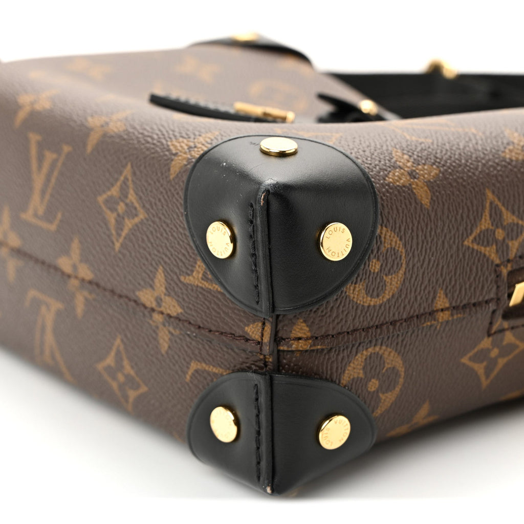 Louis Vuitton Monogram Petite Malle Souple Black