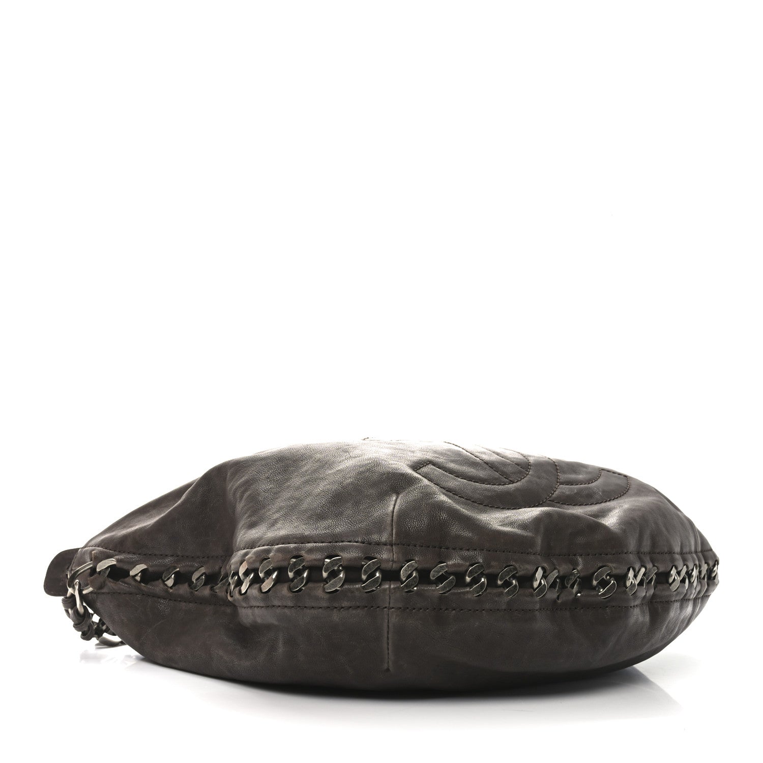 Chanel Calfskin Modern Chain Hobo Brown