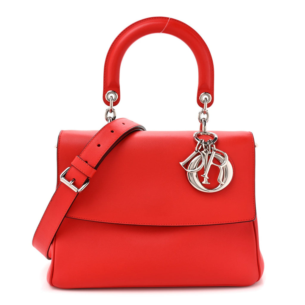 Christian Dior Calfskin Small Be Dior Flap Red