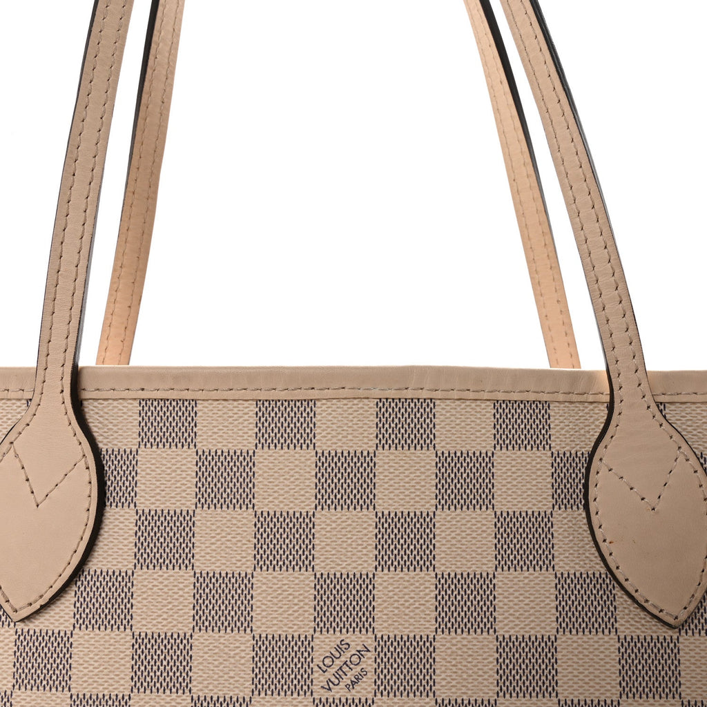 Louis Vuitton Damier Azur Braided Neverfull MM Pink