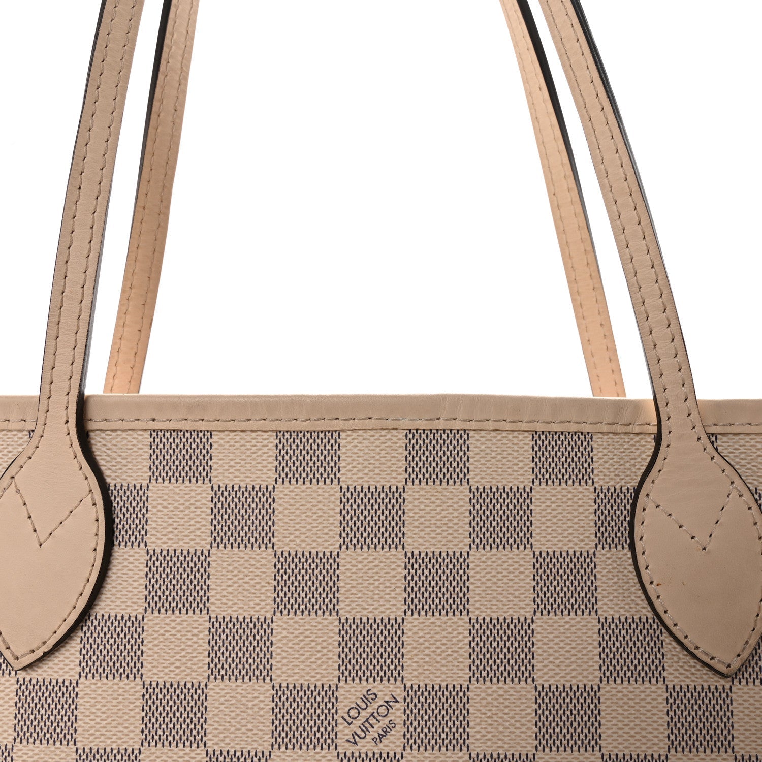 Louis Vuitton Damier Azur Braided Neverfull MM Pink