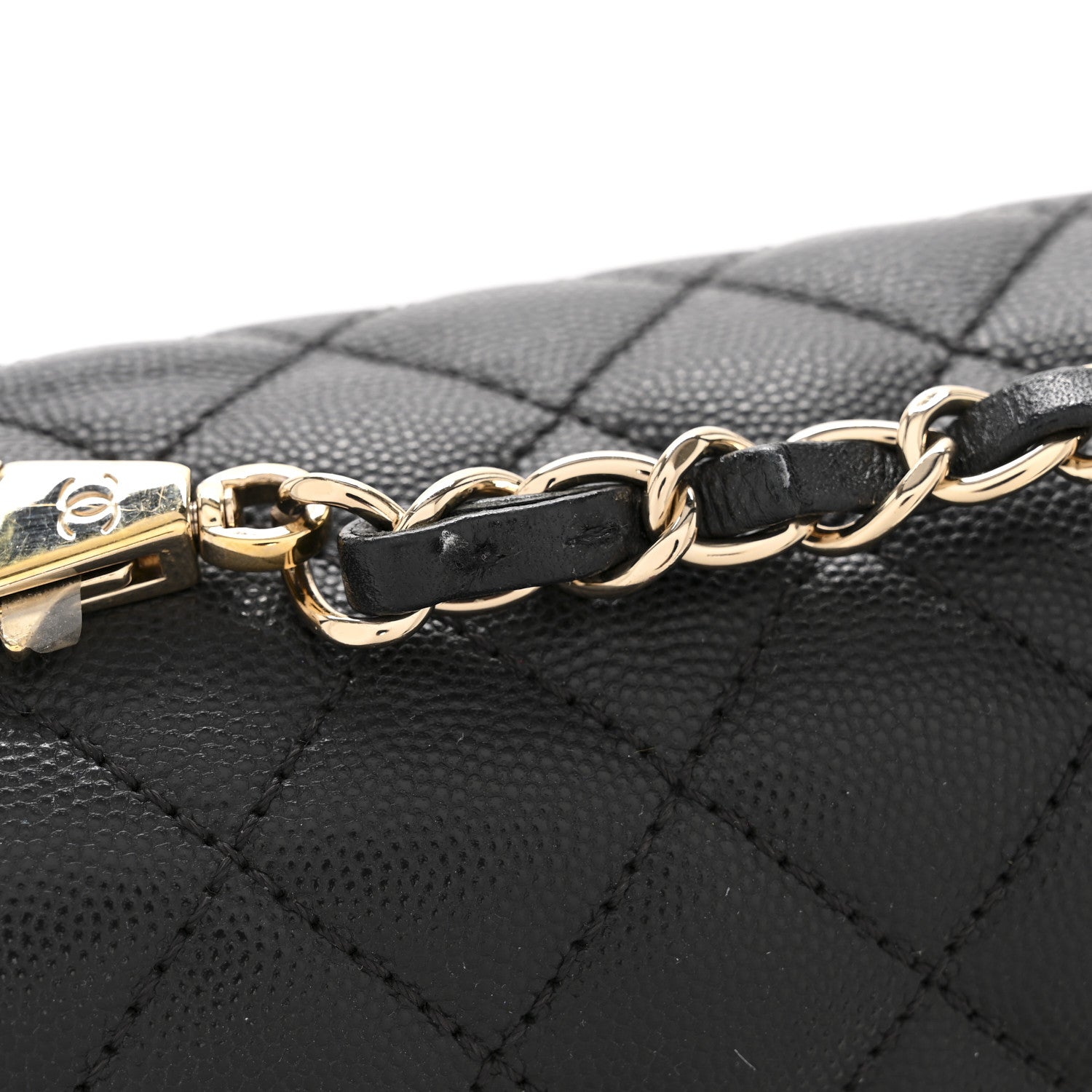 Chanel Caviar Quilted Small Coco Handle Flap Black