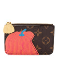 Louis Vuitton LV X YK Monogram Kusama Pumpkin Zipped Romy Card Holder