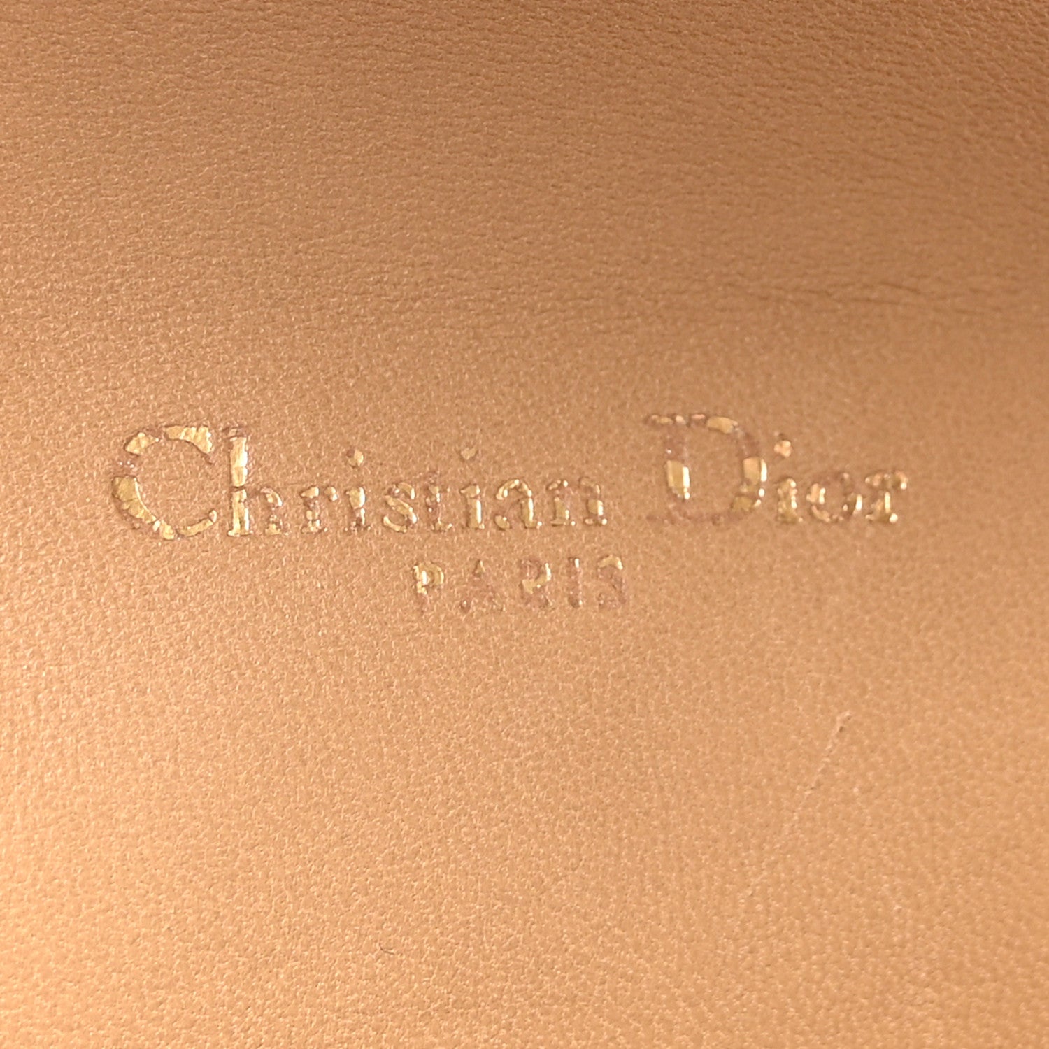 Christian Dior Lambskin Cannage Medium Miss Dior Flap Beige