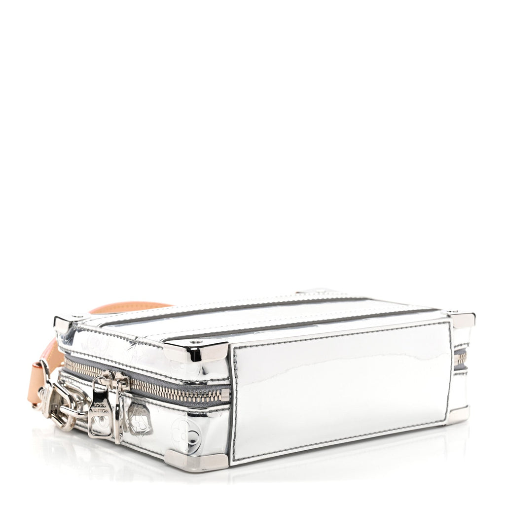 Louis Vuitton Monogram Mirror Handle Trunk Silver