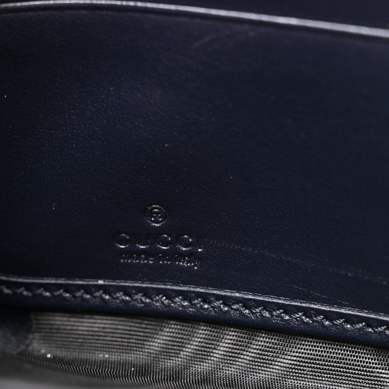Gucci Canvas Azalea Calfskin Horsebit 1955 Zip Around Wallet Beige Blue