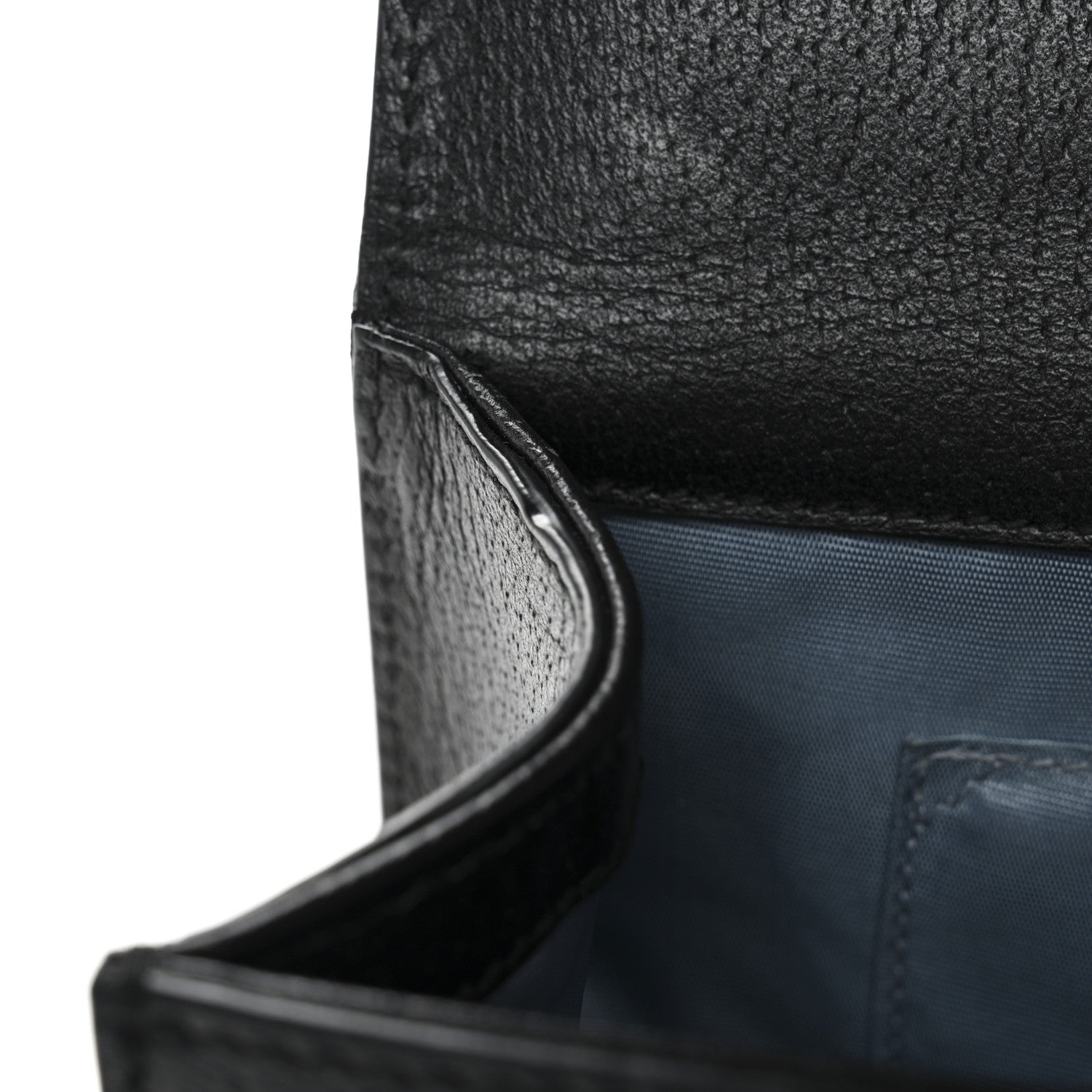 Gucci Grained Calfskin Bee Star Small Padlock Shoulder Bag Black
