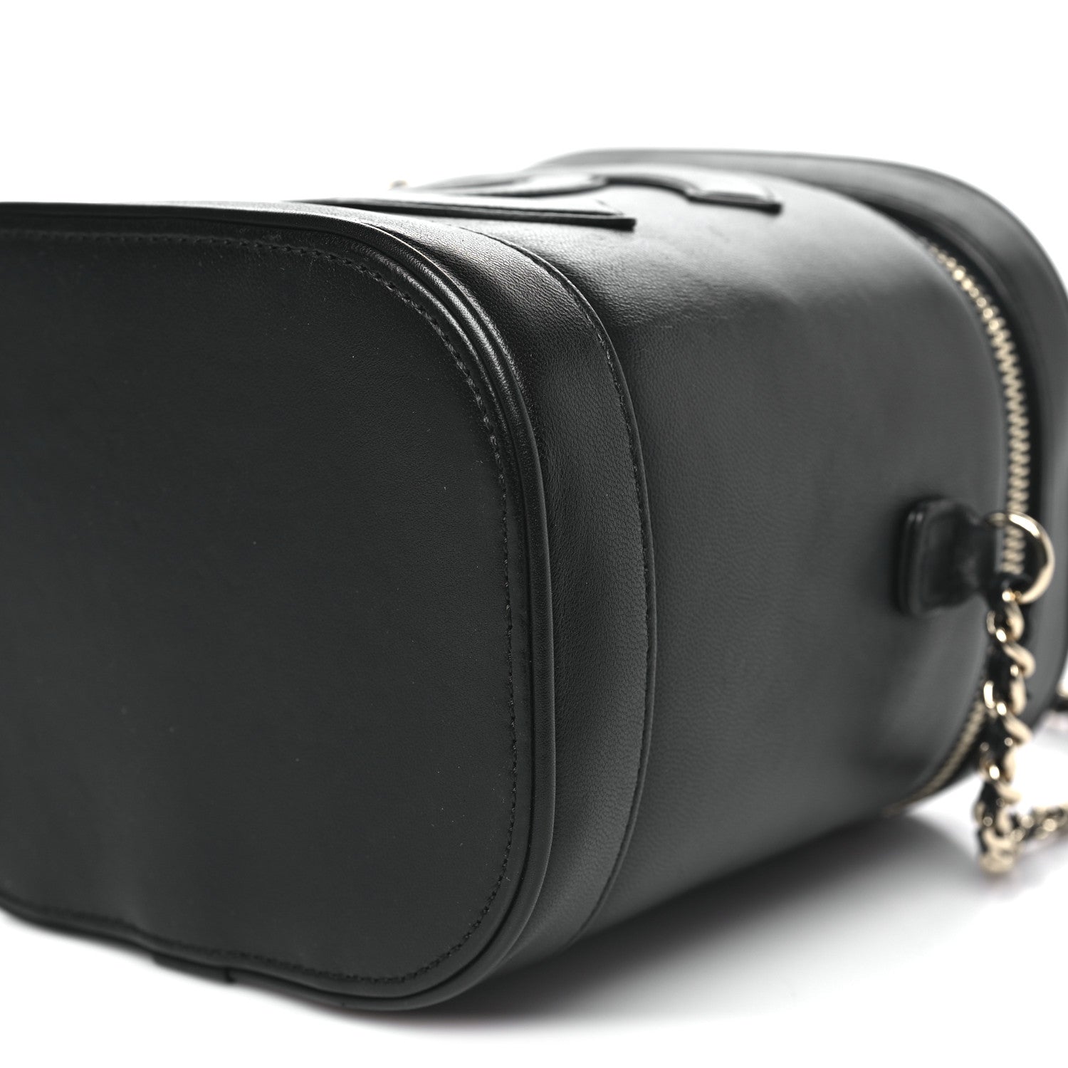 Chanel Lambskin Timeless Vanity Cosmetic Case Black