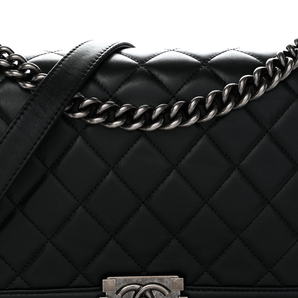 Chanel Calfskin Quilted Medium Boy Flap Black