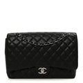 Chanel Caviar Quilted Maxi Double Flap Black