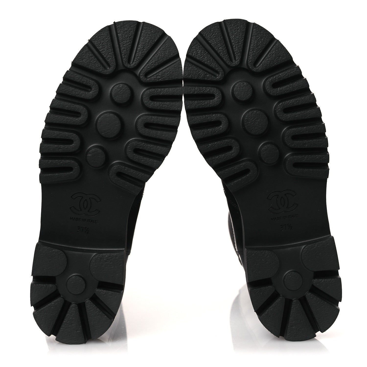 Calfskin Cap Toe CC Tall Boots 37.5 Black