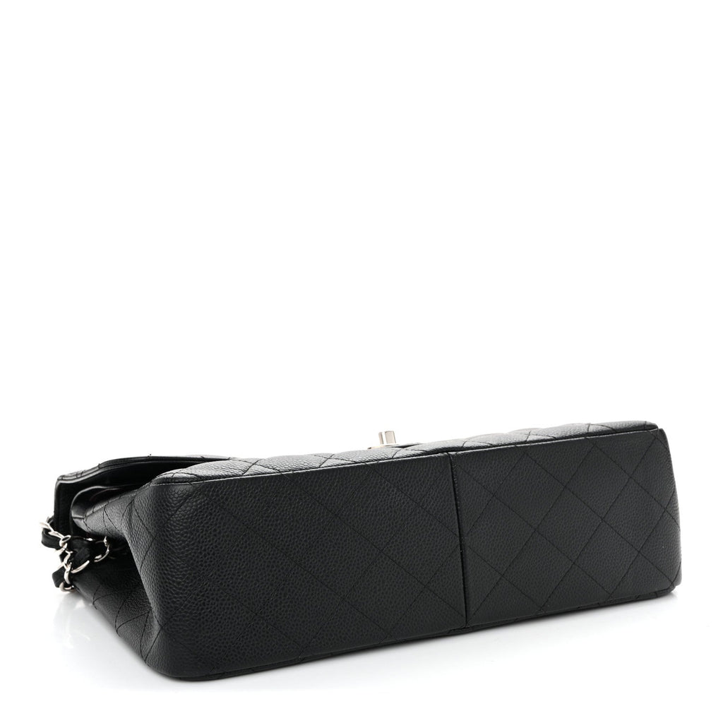 Chanel Caviar Quilted Jumbo Double Flap Black