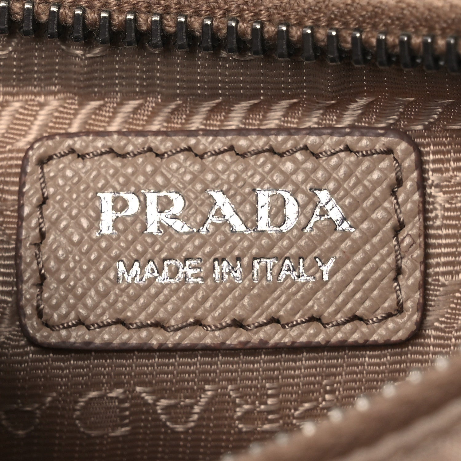 Prada Tessuto Nylon Saffiano Mini Re-Edition 2000 Shoulder Bag Cammeo