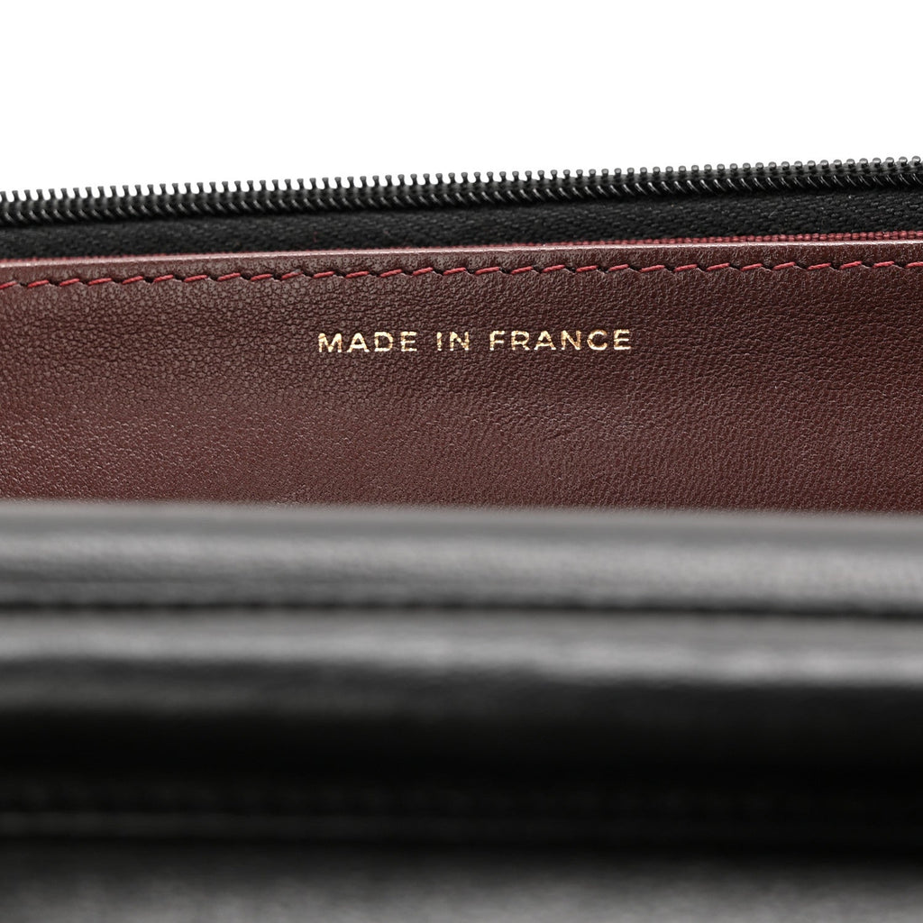 Chanel Lambskin Quilted Wallet On Chain WOC Black