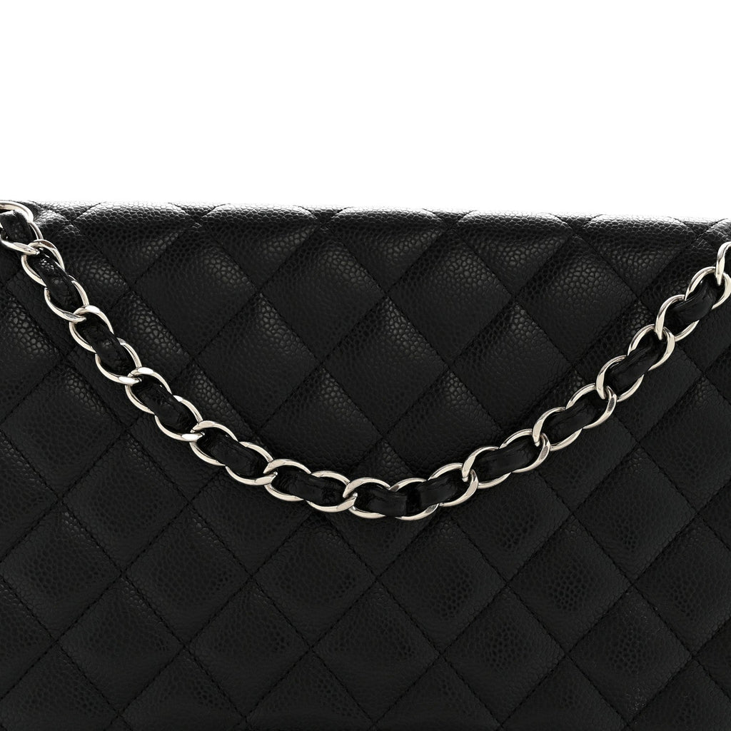 Chanel Caviar Quilted Maxi Double Flap Black