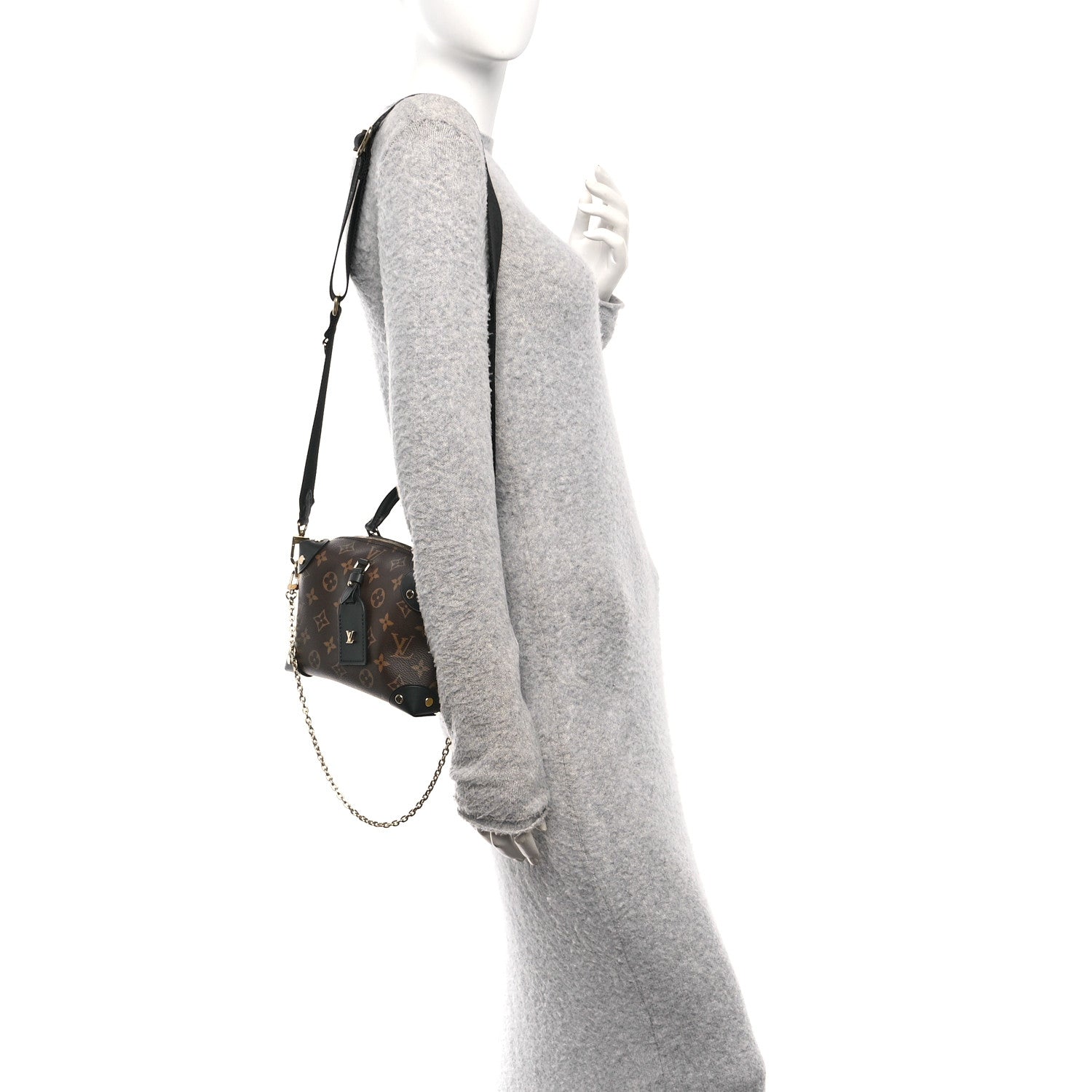 Louis Vuitton Monogram Petite Malle Souple Black