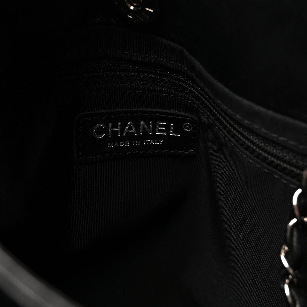 Chanel Calfskin Large Trianon Tote Black