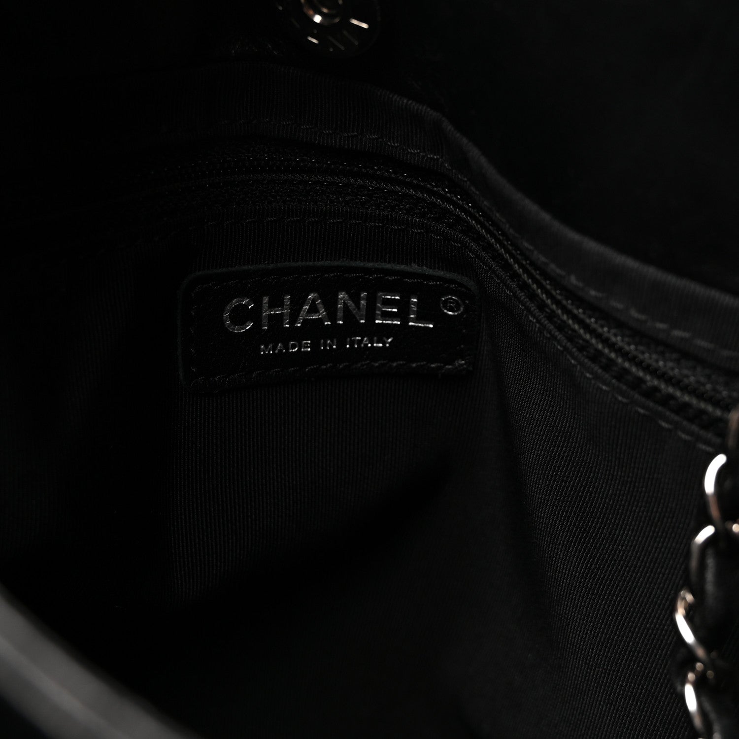 Chanel Calfskin Large Trianon Tote Black