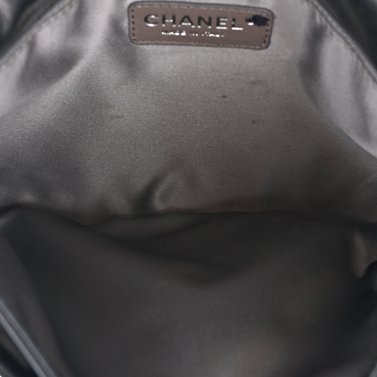 Chanel Lambskin Quilted Chain Mail Shoulder Bag Black