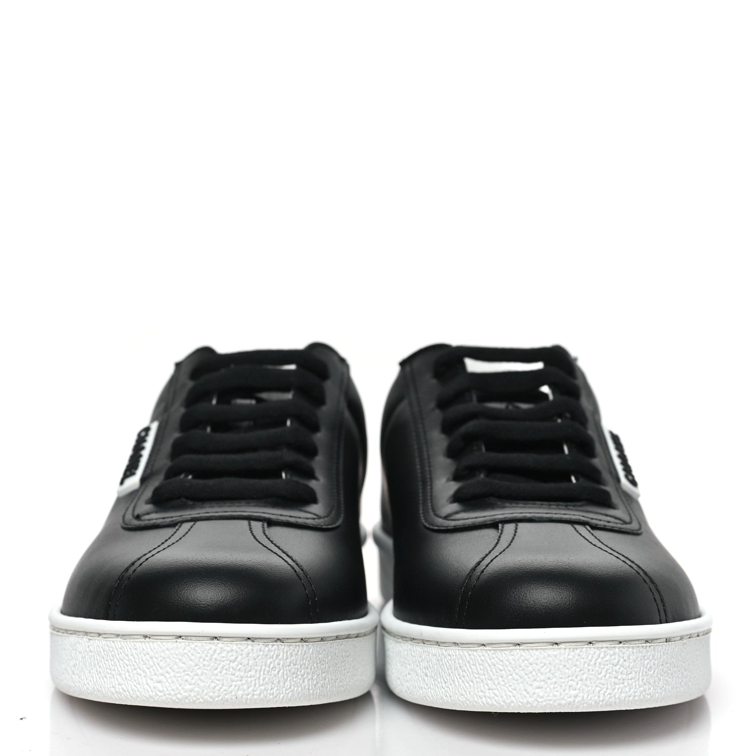 Calfskin CC Womens Sneakers 36.5 Black