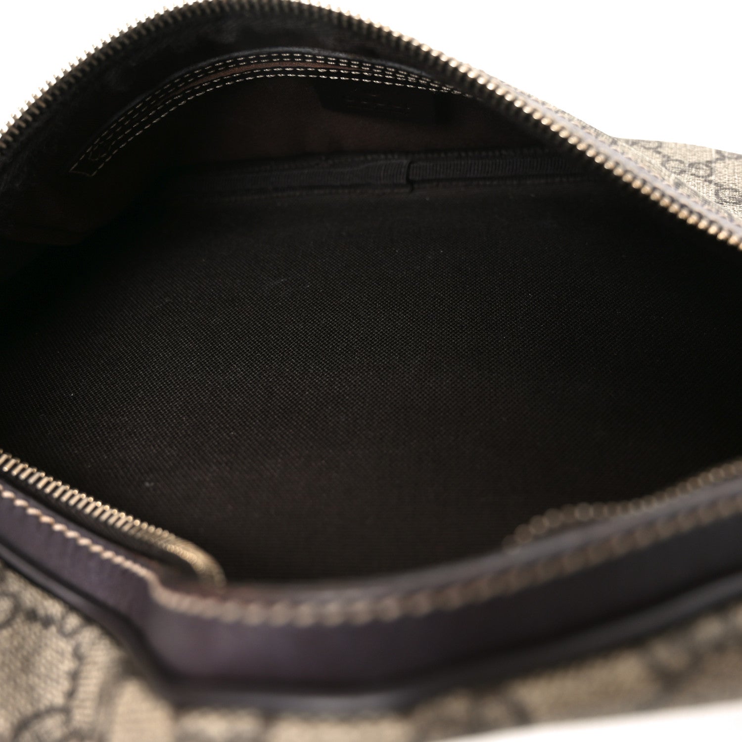 Gucci GG Supreme Monogram Belt Bag Dark Brown