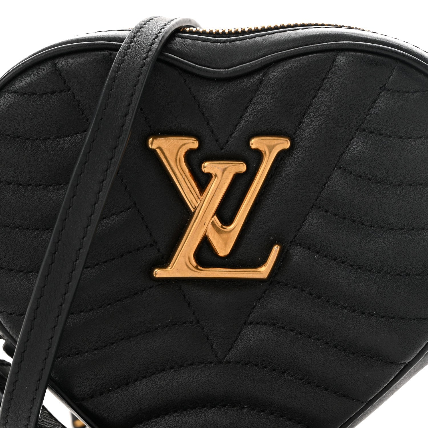 Louis Vuitton Calfskin New Wave Heart Bag Black
