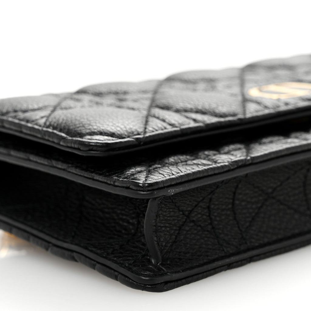 Christian Dior Supple Calfskin Caro Belt Bag Black
