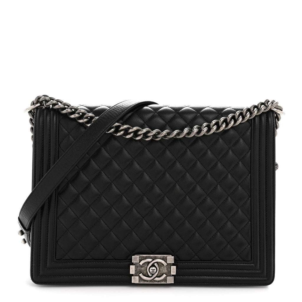 Chanel Caviar Quilted Large Boy Flap Black
