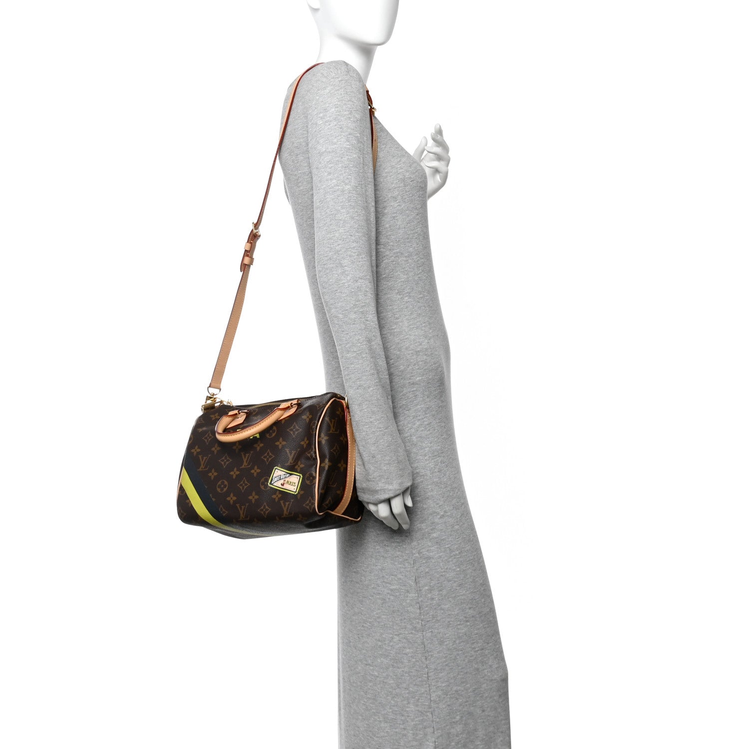 Louis Vuitton Monogram My World Tour Speedy Bandouliere 25