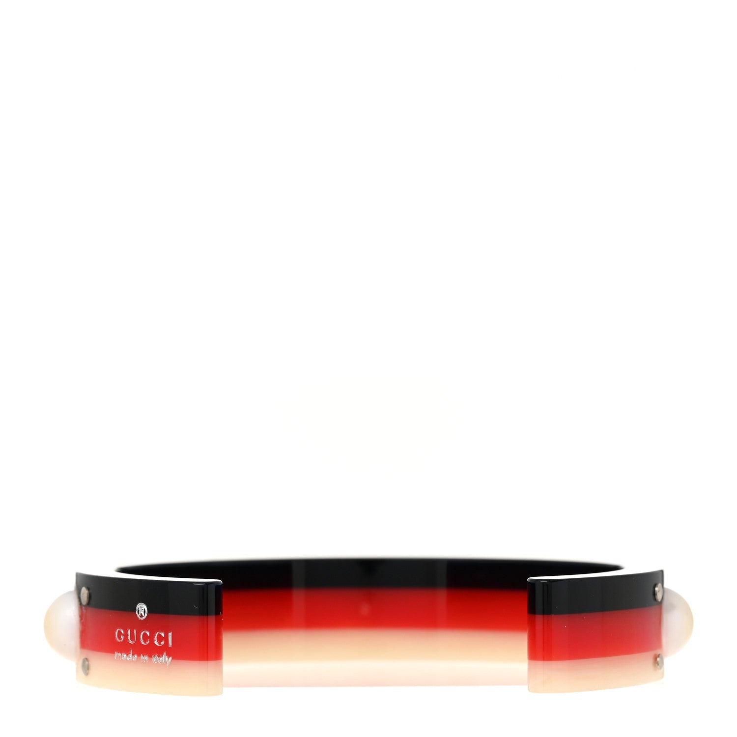 Gucci Web Pearl Cuff  Blue Red White