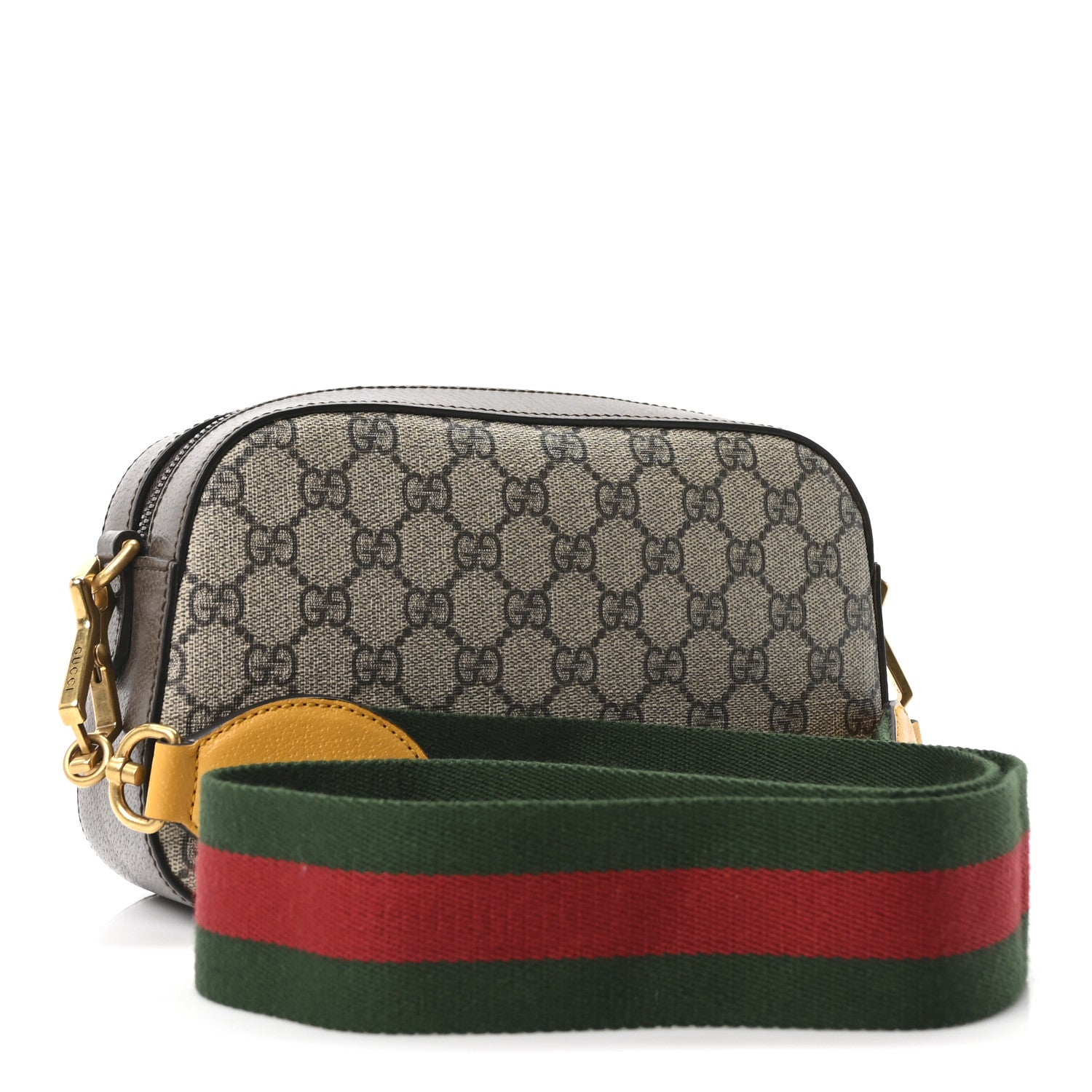Gucci GG Supreme Monogram Web Neo Vintage Shoulder Bag Beige New Acero Crop