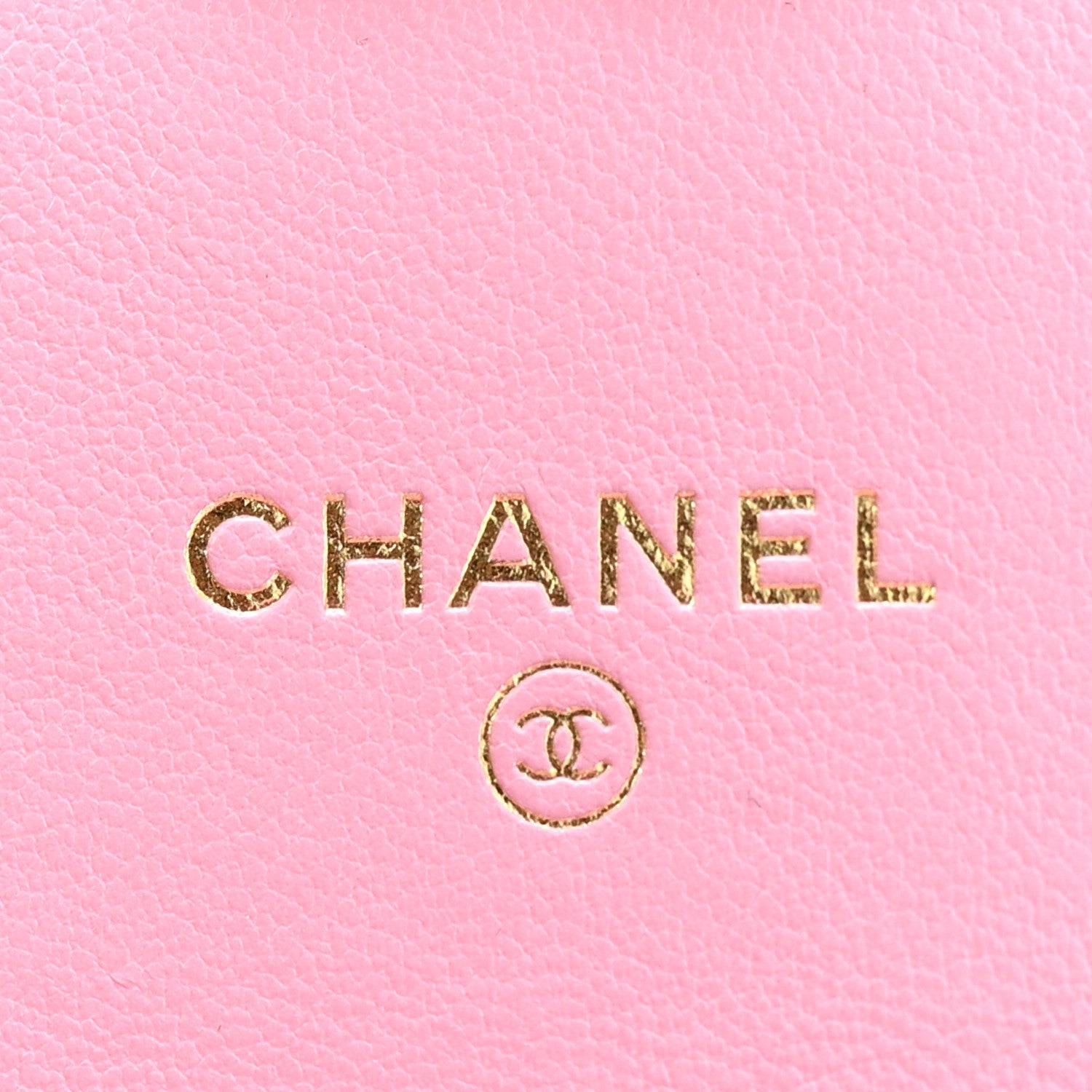 Chanel Lambskin Quilted Lacquered Chain Phone Holder With Chain Dark Pink