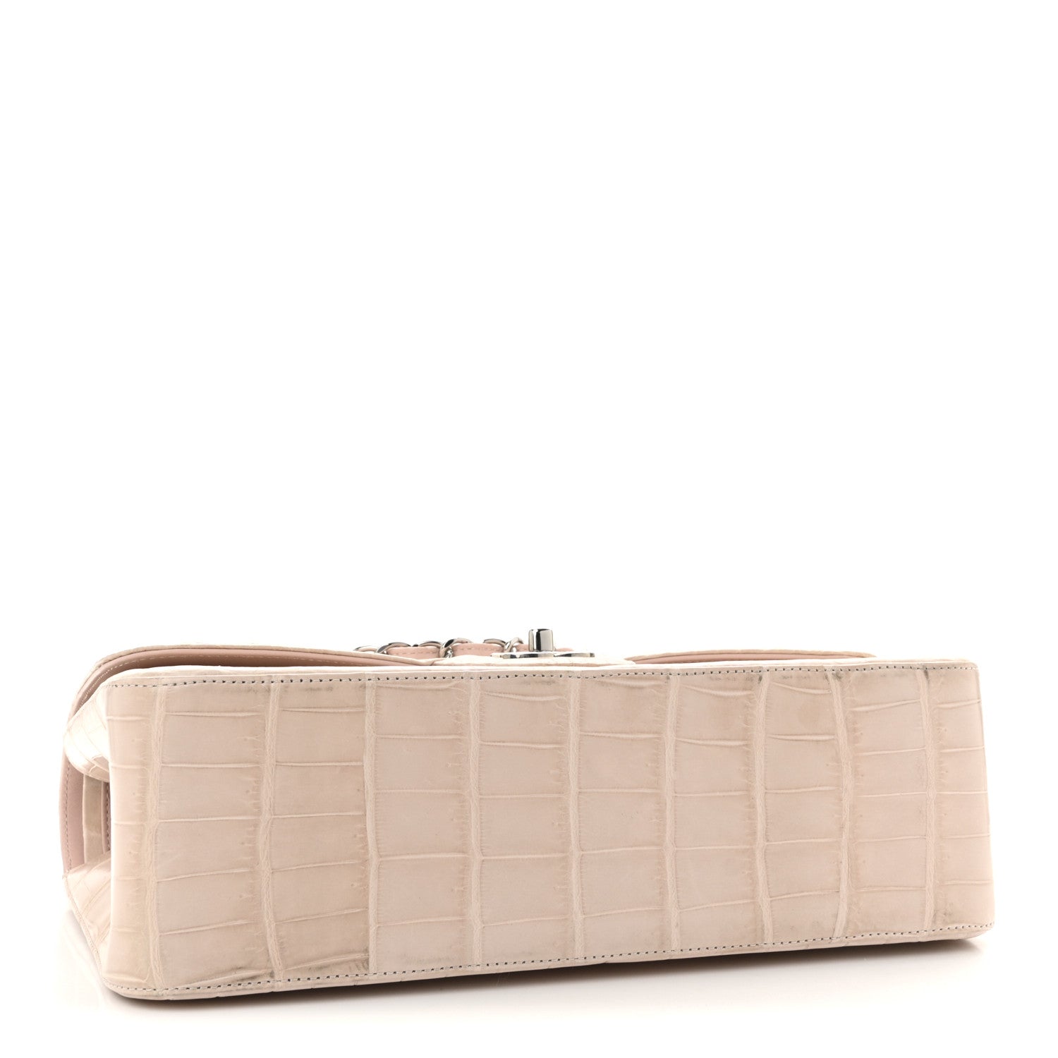 Chanel Alligator Jumbo Double Flap Light Pink