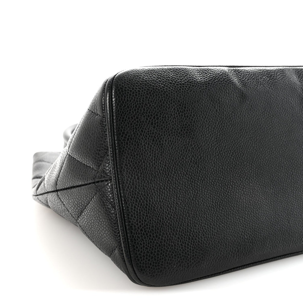 Chanel Caviar Quilted Medallion Tote Black