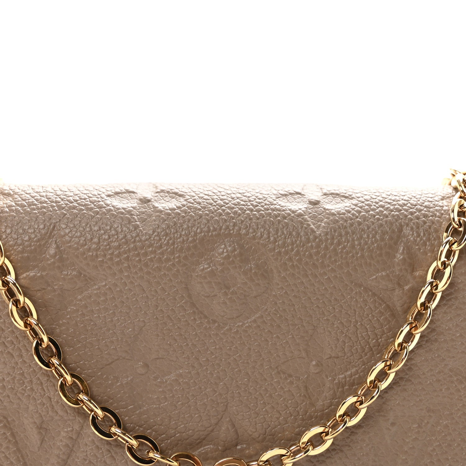 Louis Vuitton Empreinte Pochette Felicie Chain Wallet Tourterelle