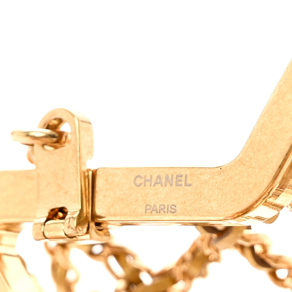 Chanel Metal CC Star Minaudiere Crossbody Gold