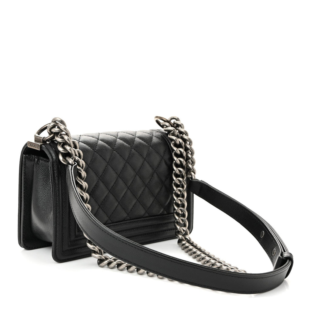 Chanel Caviar Quilted Small Boy Flap Black