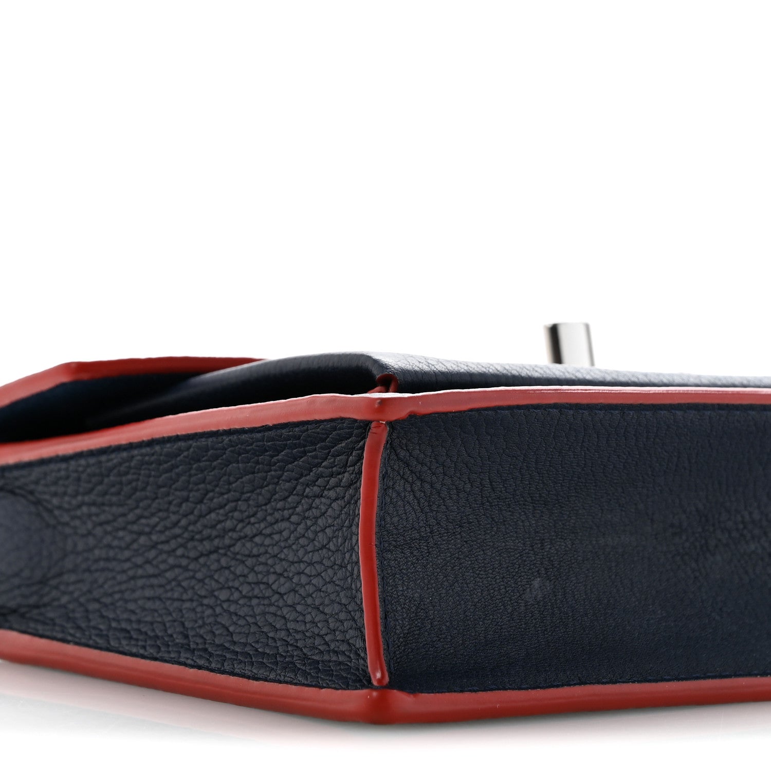 Louis Vuitton Soft Calfskin My Lockme Chain Pochette Marine Rouge