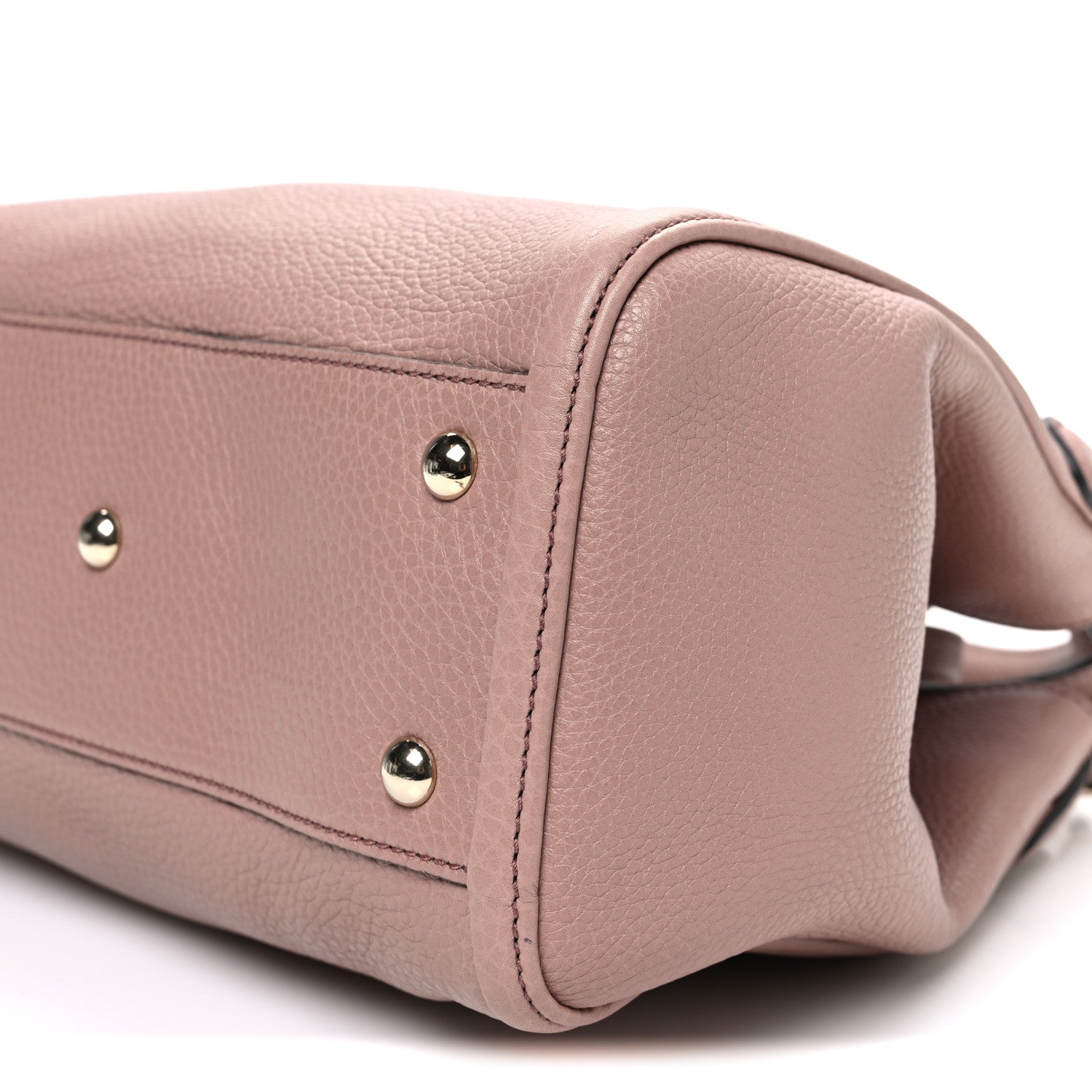 Gucci Pebbled Calfskin Small Soho Shoulder Bag Light Pink