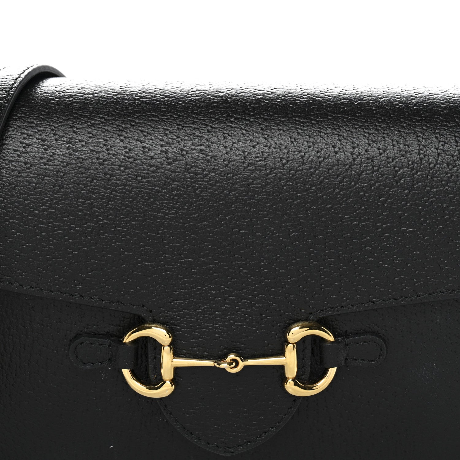 Gucci Calfskin Horsebit 1955 Shoulder Bag Black