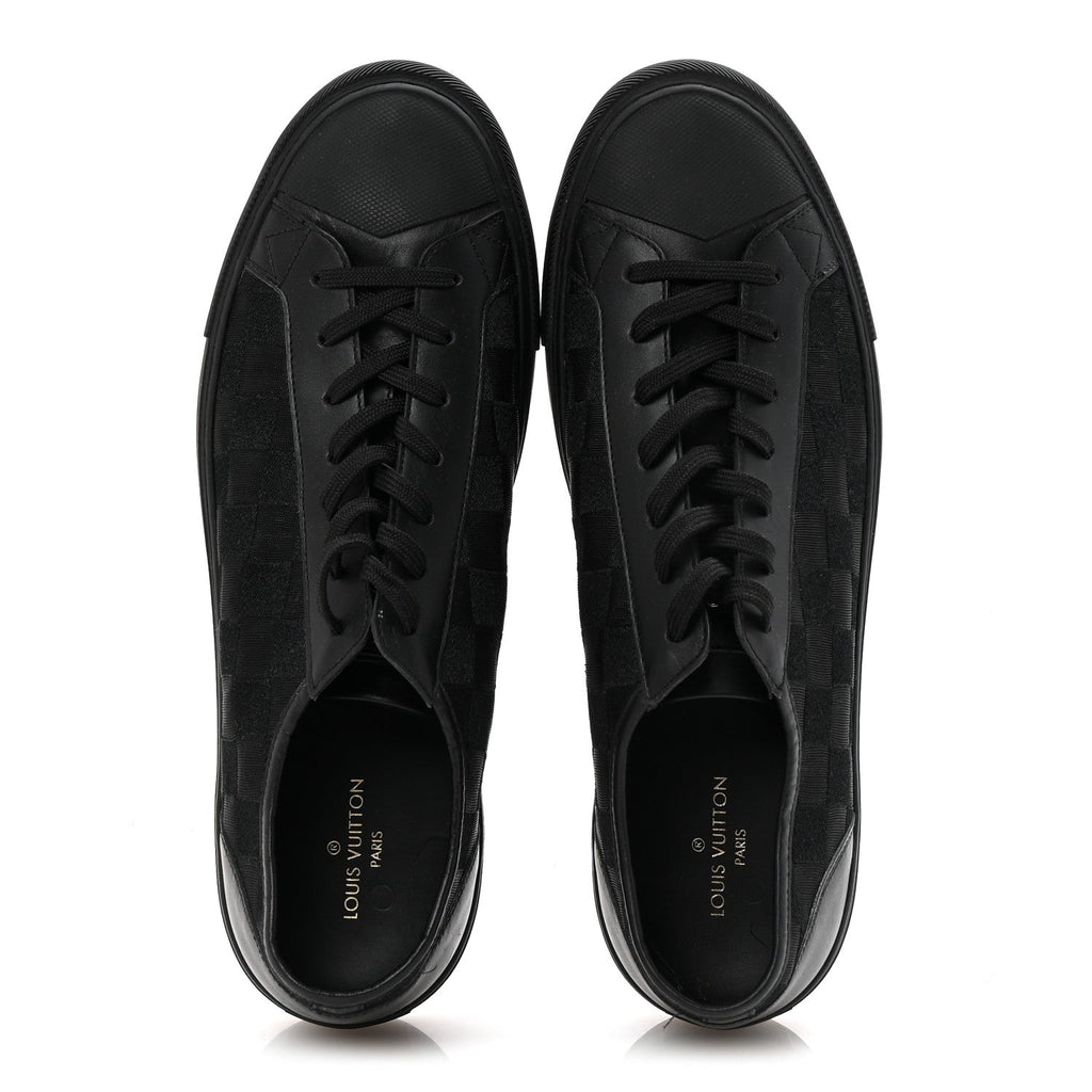 Louis Vuitton Canvas Calfskin Damier Mens Tattoo Sneakers 9