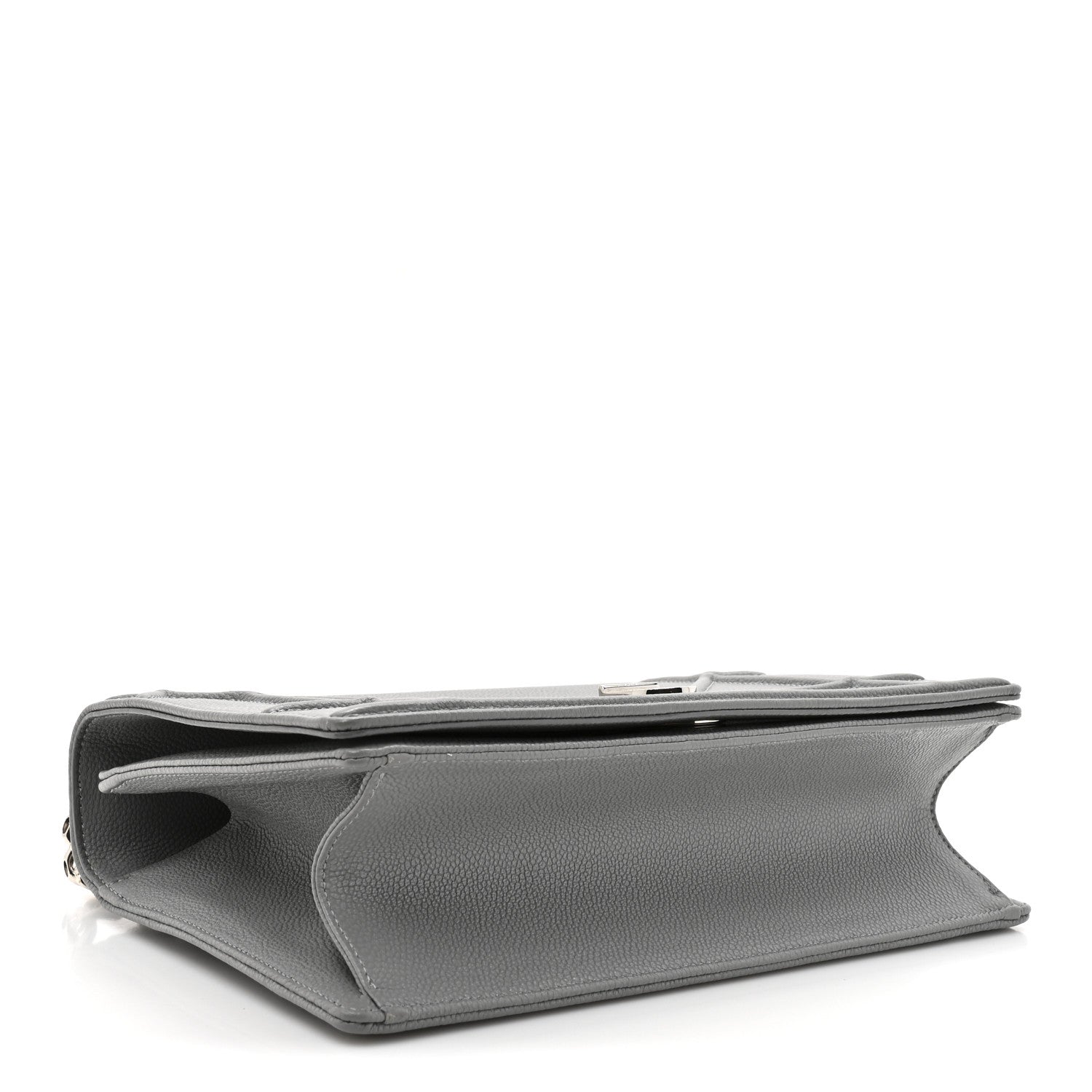 Christian Dior Grained Calfskin Medium Diorama Flap Bag Gris