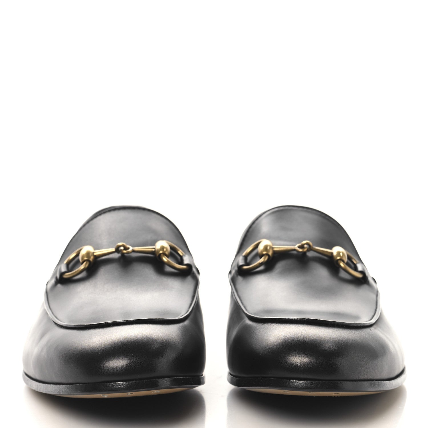 Gucci Calfskin Horsebit Mens Jordaan Loafers 7 Black