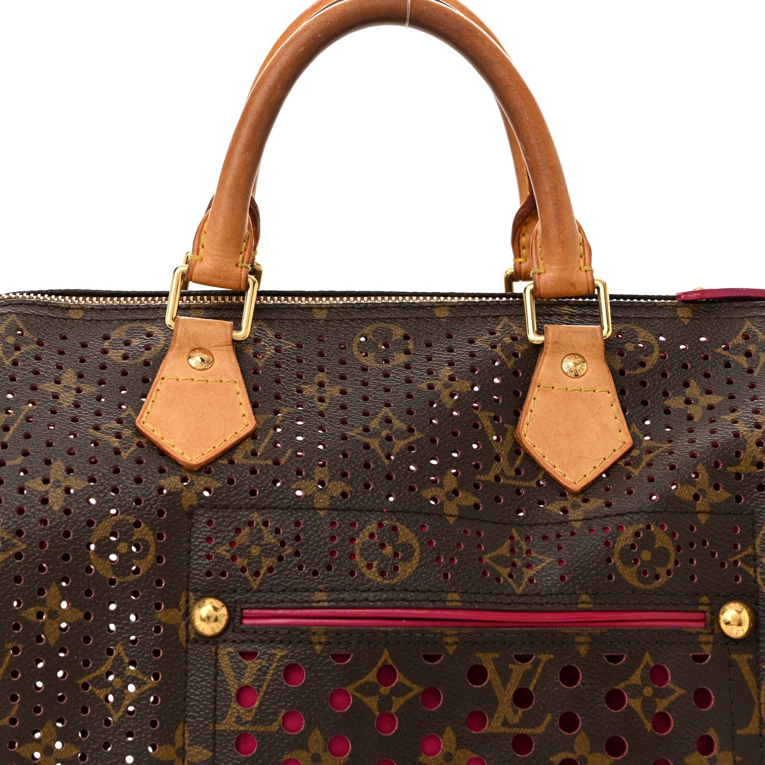 Louis Vuitton Monogram Perforated Speedy 30 Fuchsia