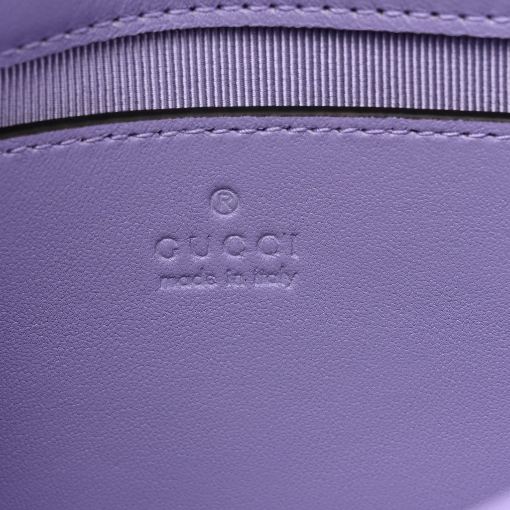 Gucci Lambskin Matelasse Small GG Marmont Shoulder Bag Lapis