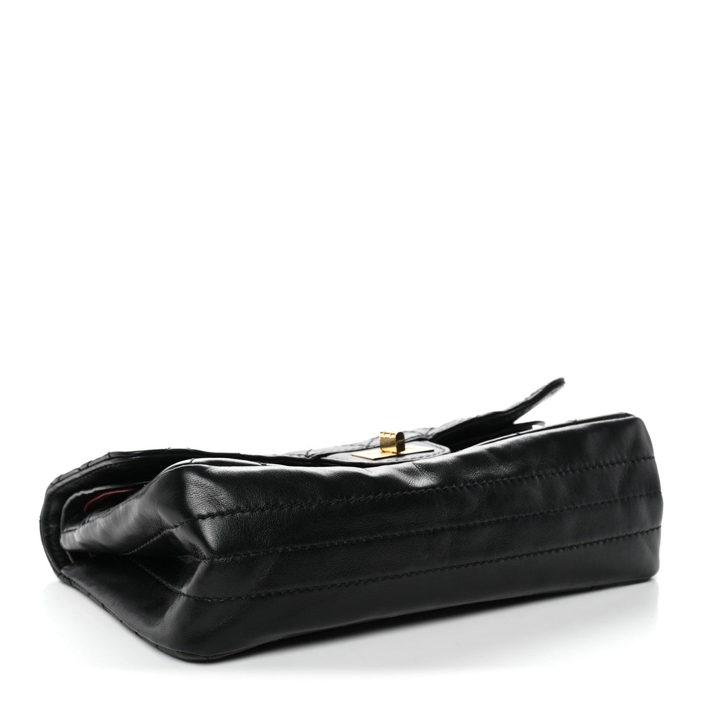 Chanel Lambskin Quilted Crush 2.55 Reissue 225 Flap Black