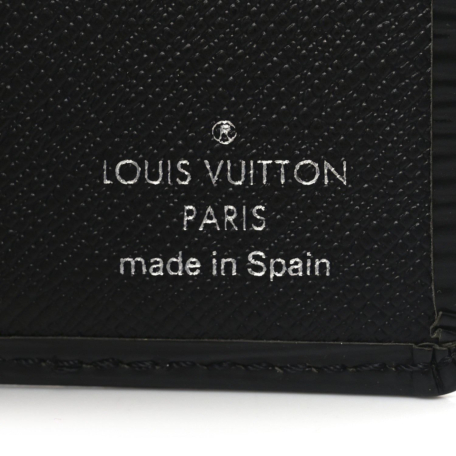 Louis Vuitton Epi 6 Card Billfold Wallet Black