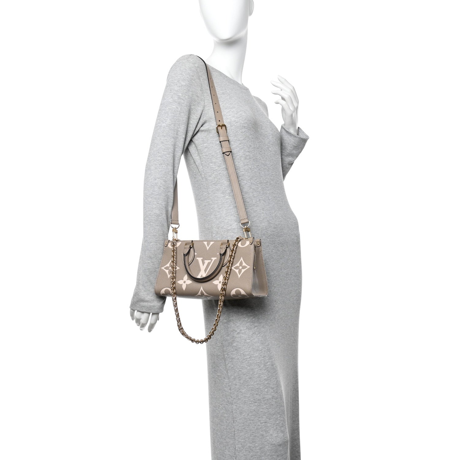 Louis Vuitton Empreinte OnTheGo East West Dove Cream