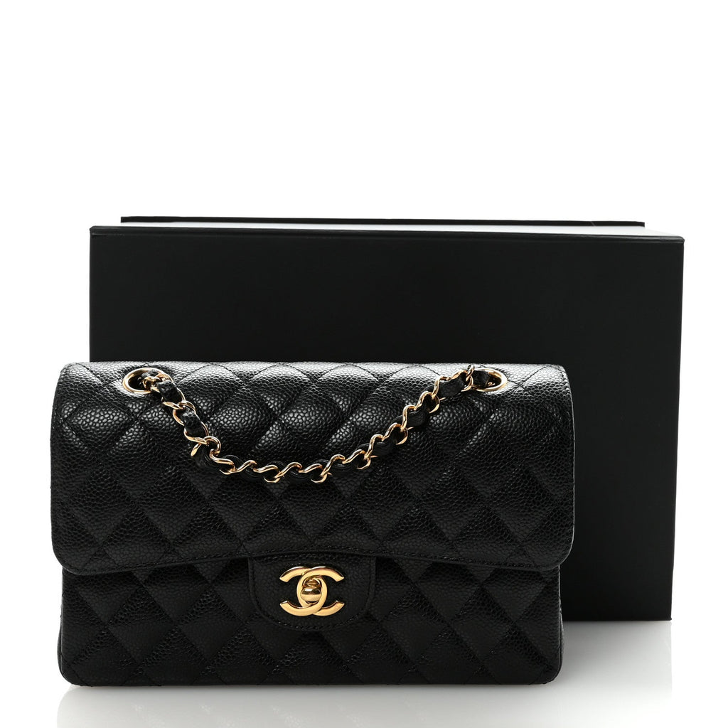 Chanel Caviar Quilted Small Double Flap Black