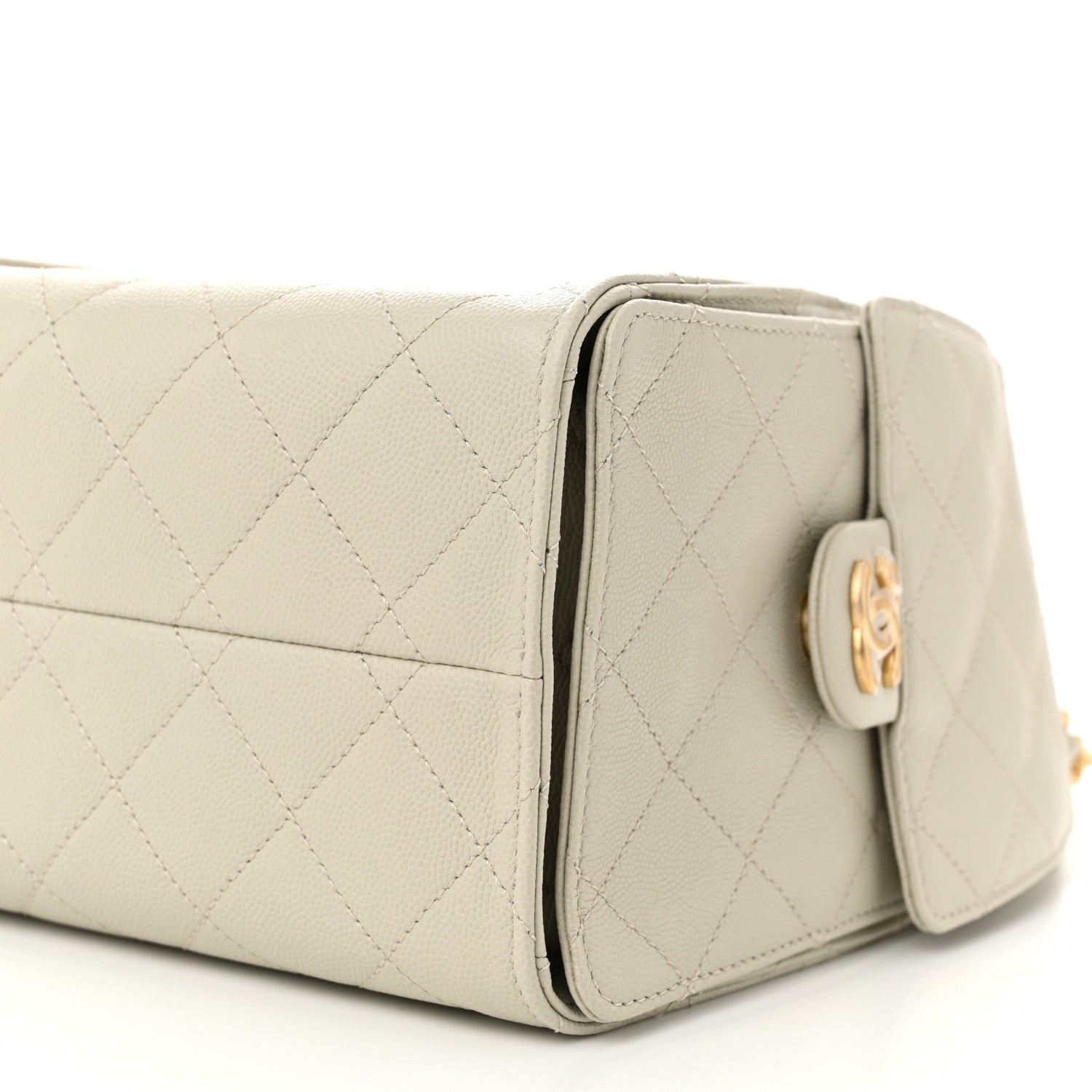 Chanel Caviar Quilted Small Chanel 25 Handbag Light Grey